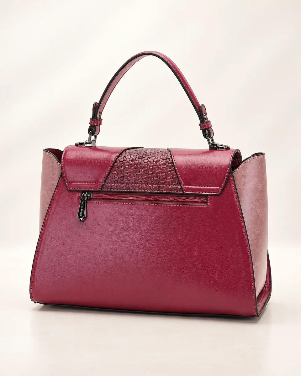 SU QUEENA 2784 burgundy bag rear zip pocket view