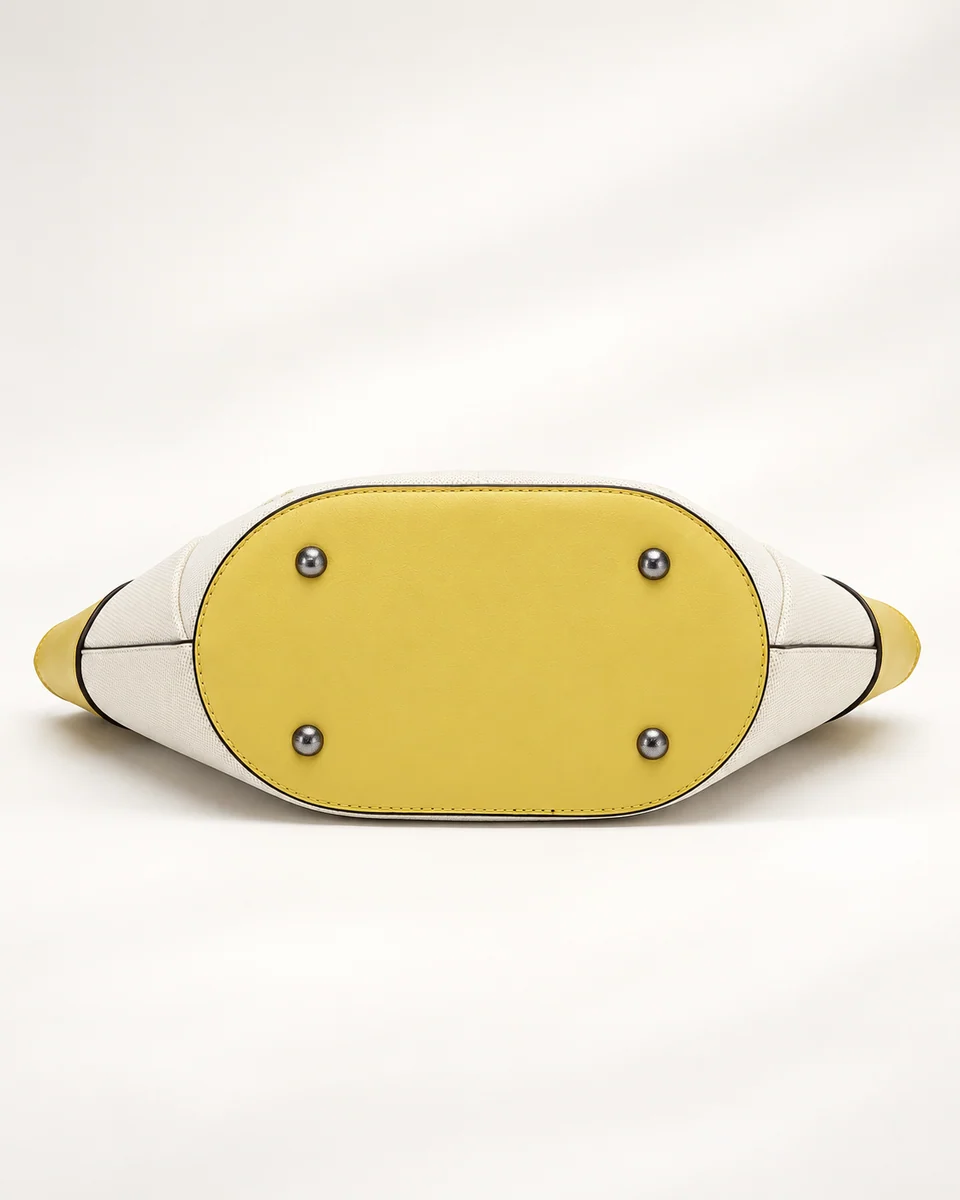 SU QUEENA 3208 yellow oval base with four metal feet